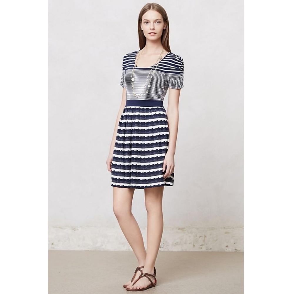 { Anthropologie } Dayboat Dress Striped